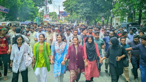 বিক্ষোভে উত্তাল রংপুর, খুনিদের সর্বোচ্চ শাস্তি দাবি